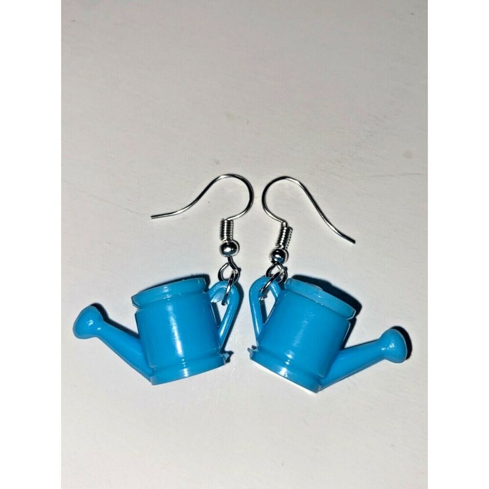 New from Vintage Mini Blue Watering Can Cracker Jack Charms Costume Jewelry C9
